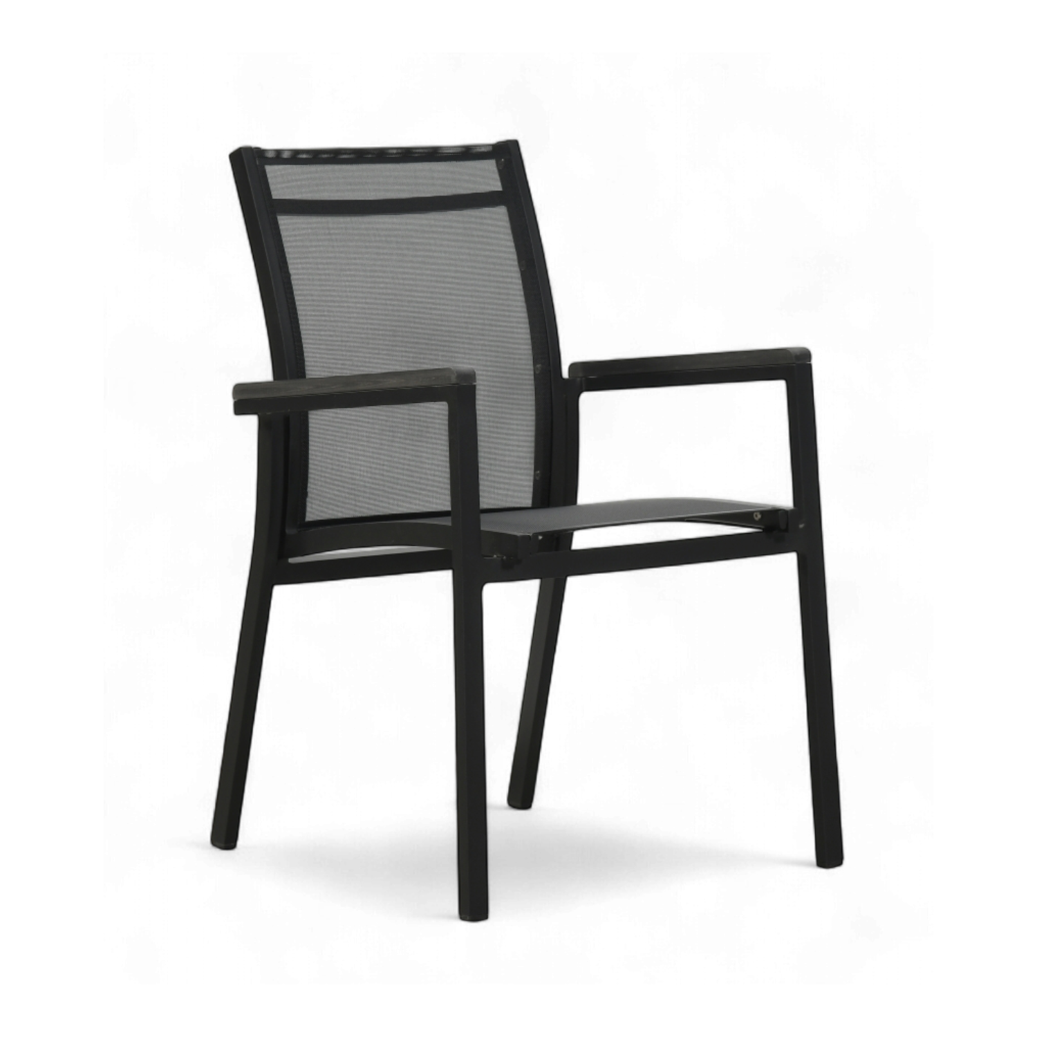 Metro Hi-Back Arm Chair - Black