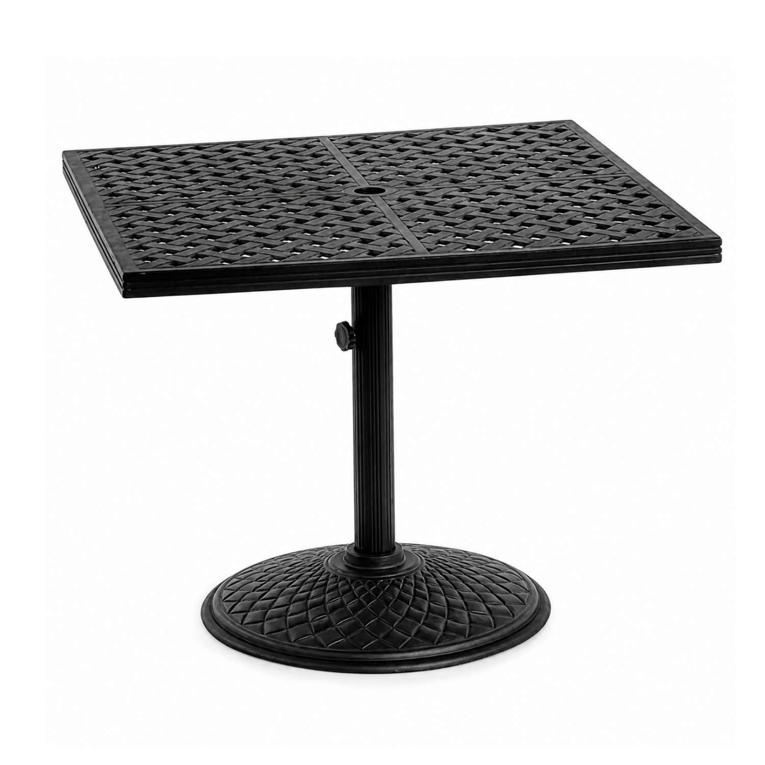 36" Basketweave Pedestal Dining Table