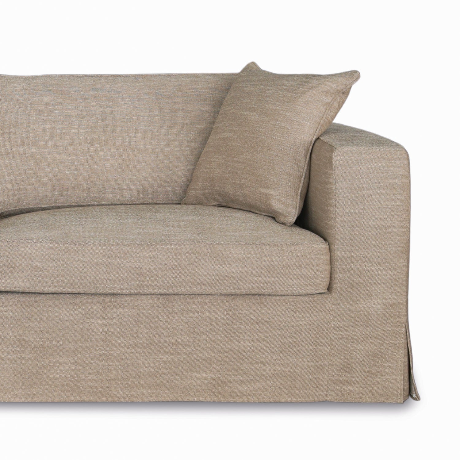 Denver 86" Slipcover Sofa - Linen Brown