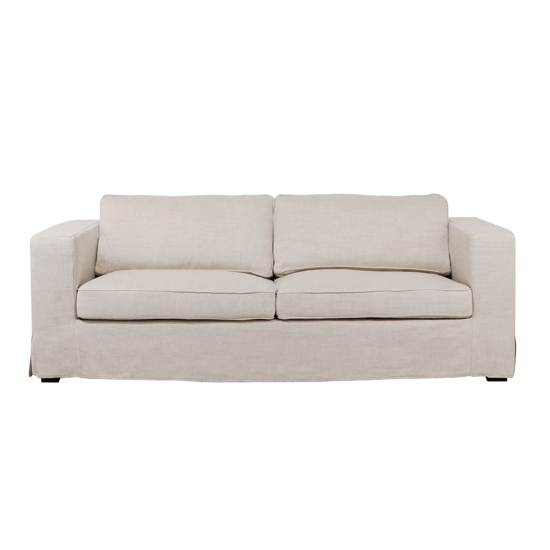 Denver 86" Slipcover Sofa - Linen Natural