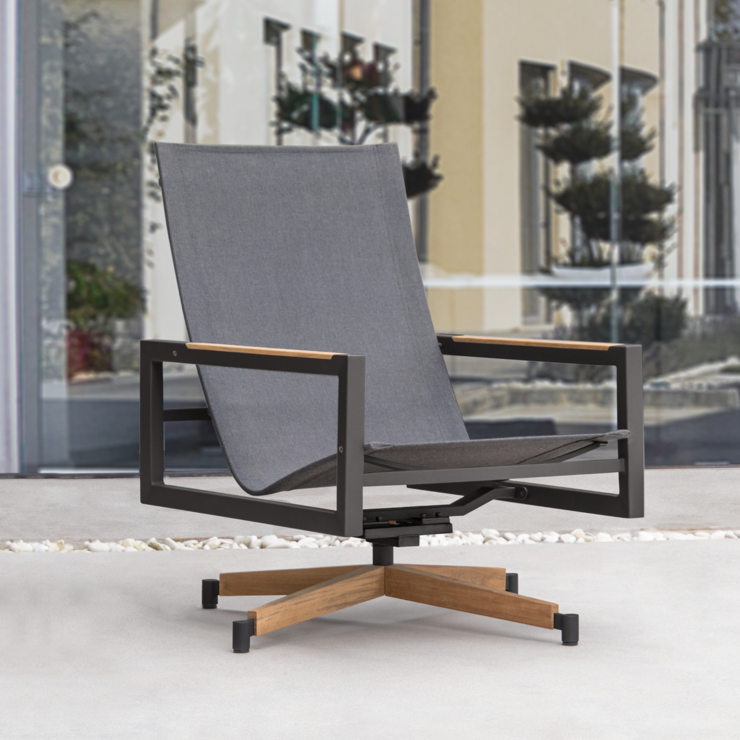 Cubic Slate Swivel Rocker