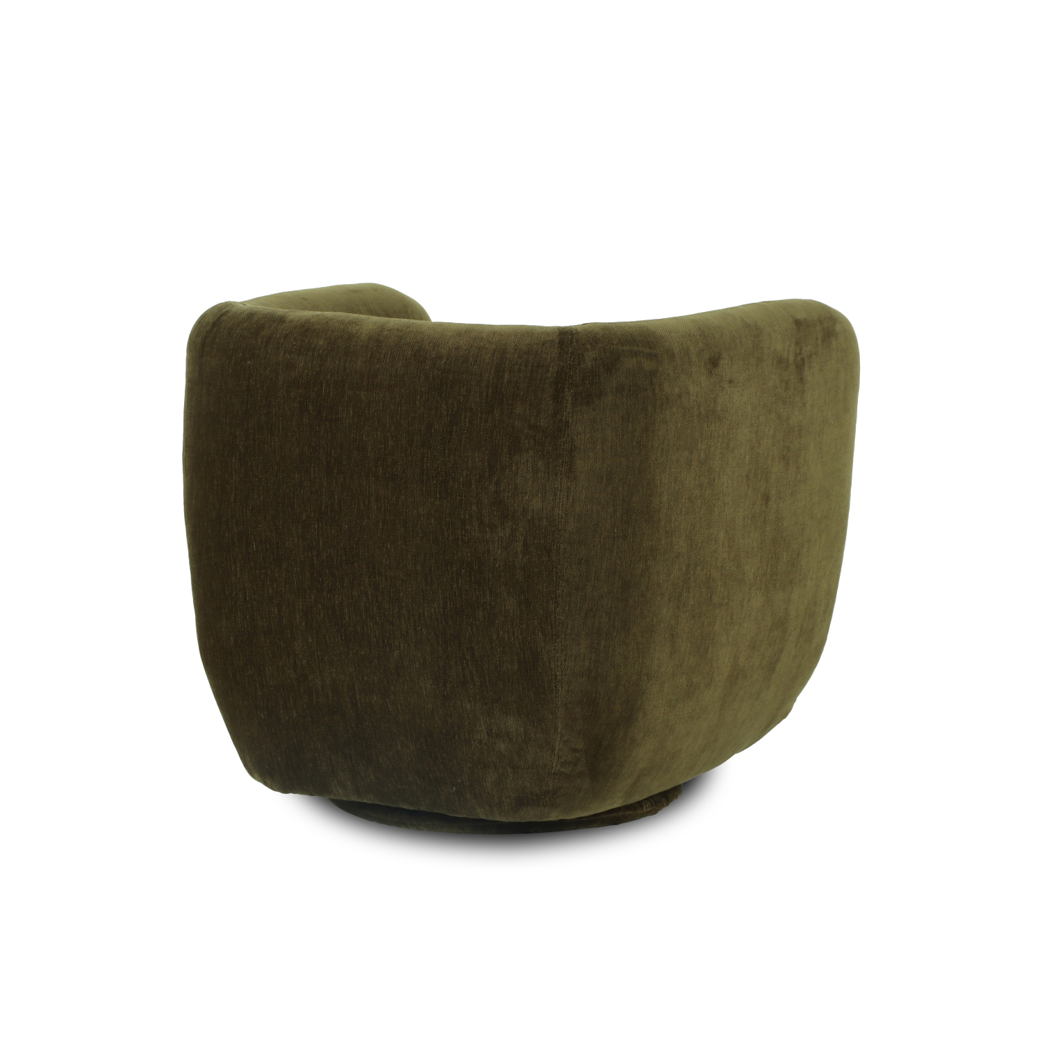 Orbit Swivel Accent Chair - Moss Green Velour