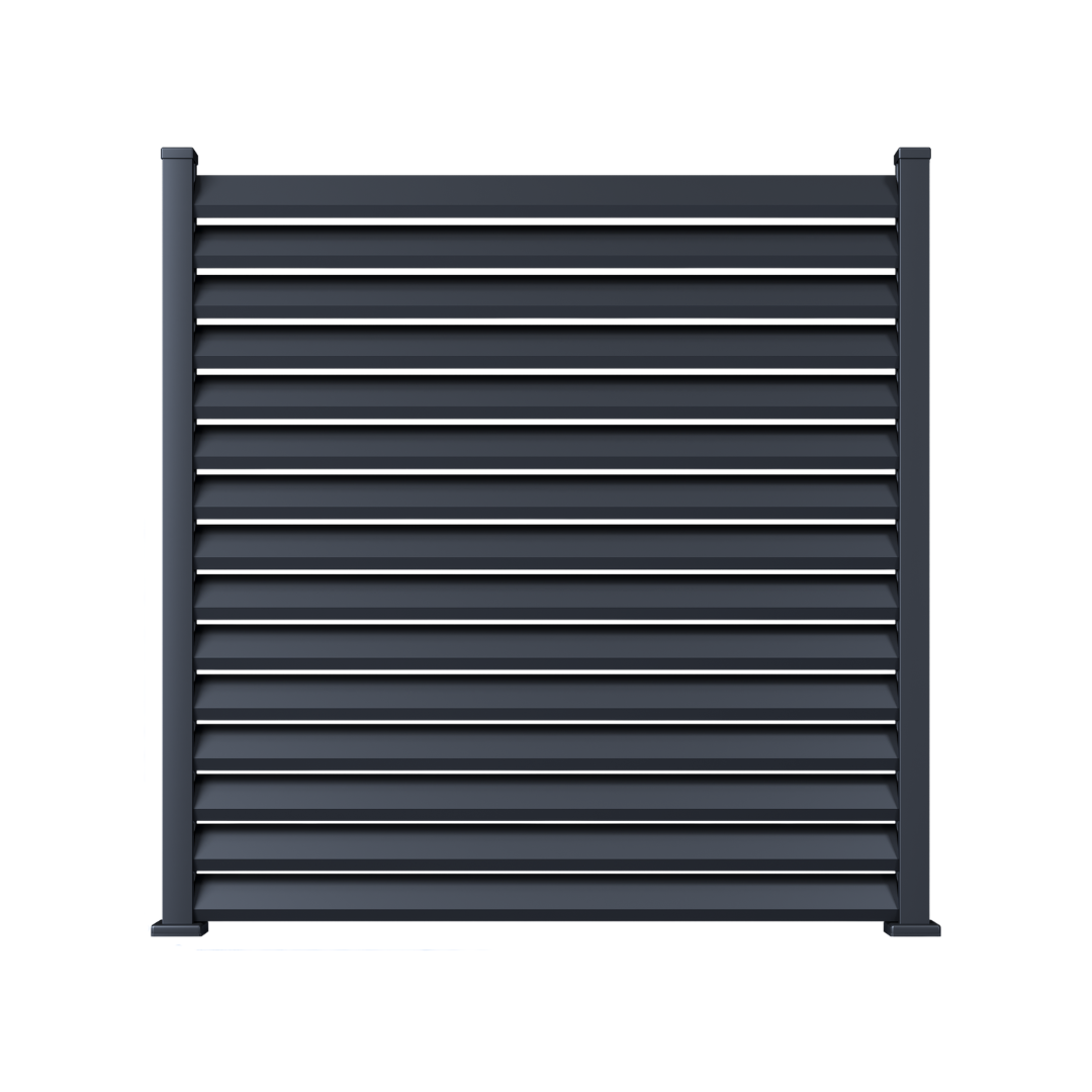 Linear Outdoor 6'x6' Privacy Screen - Anthracite