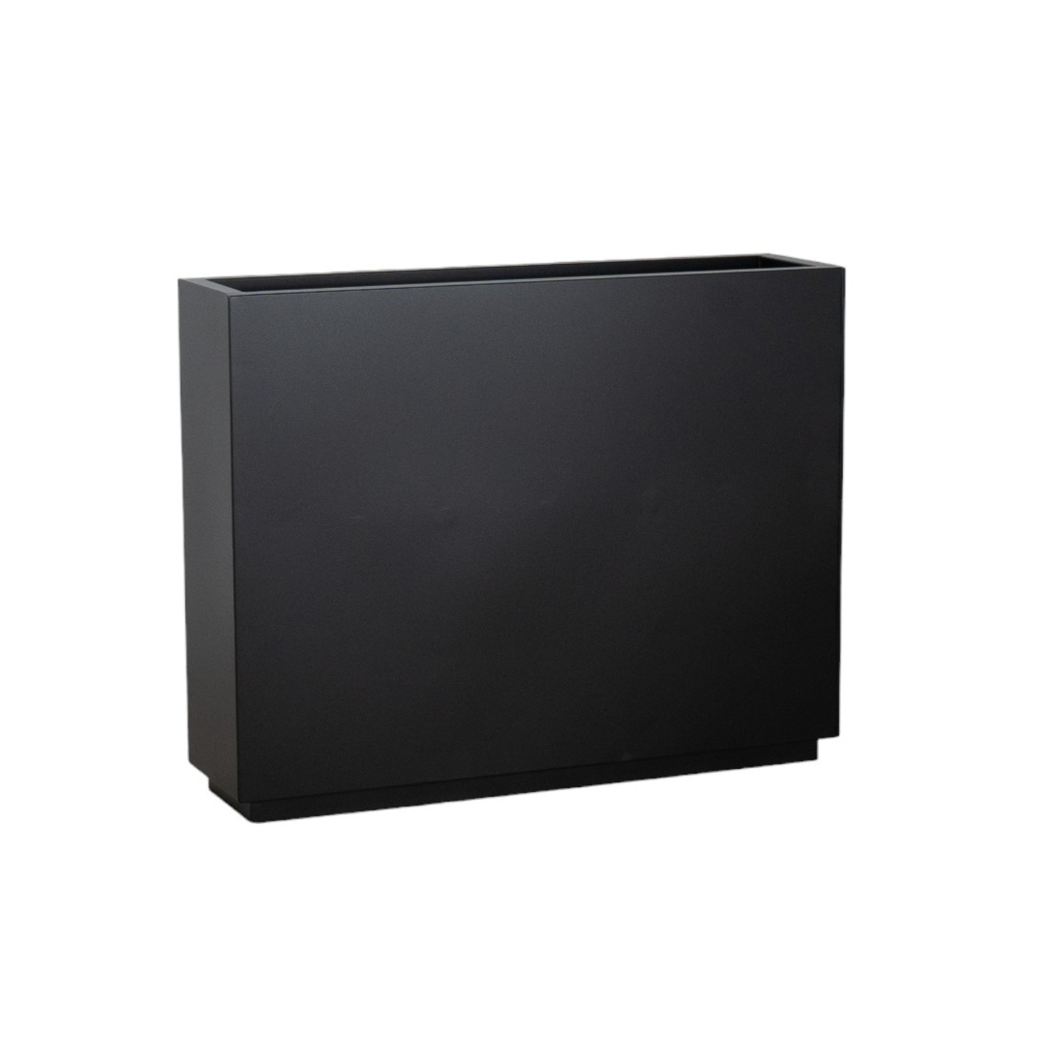 Metal 38" Rectangular Planter - Black