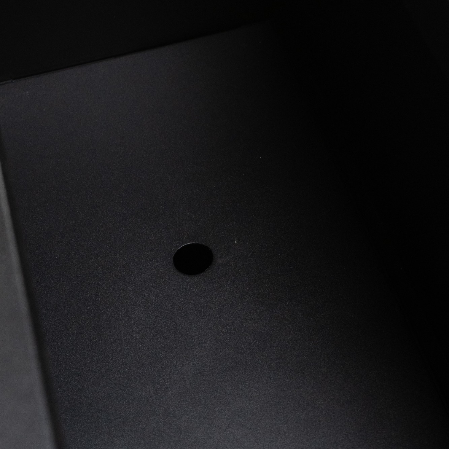 Metal 30" Rectangular Planter - Black