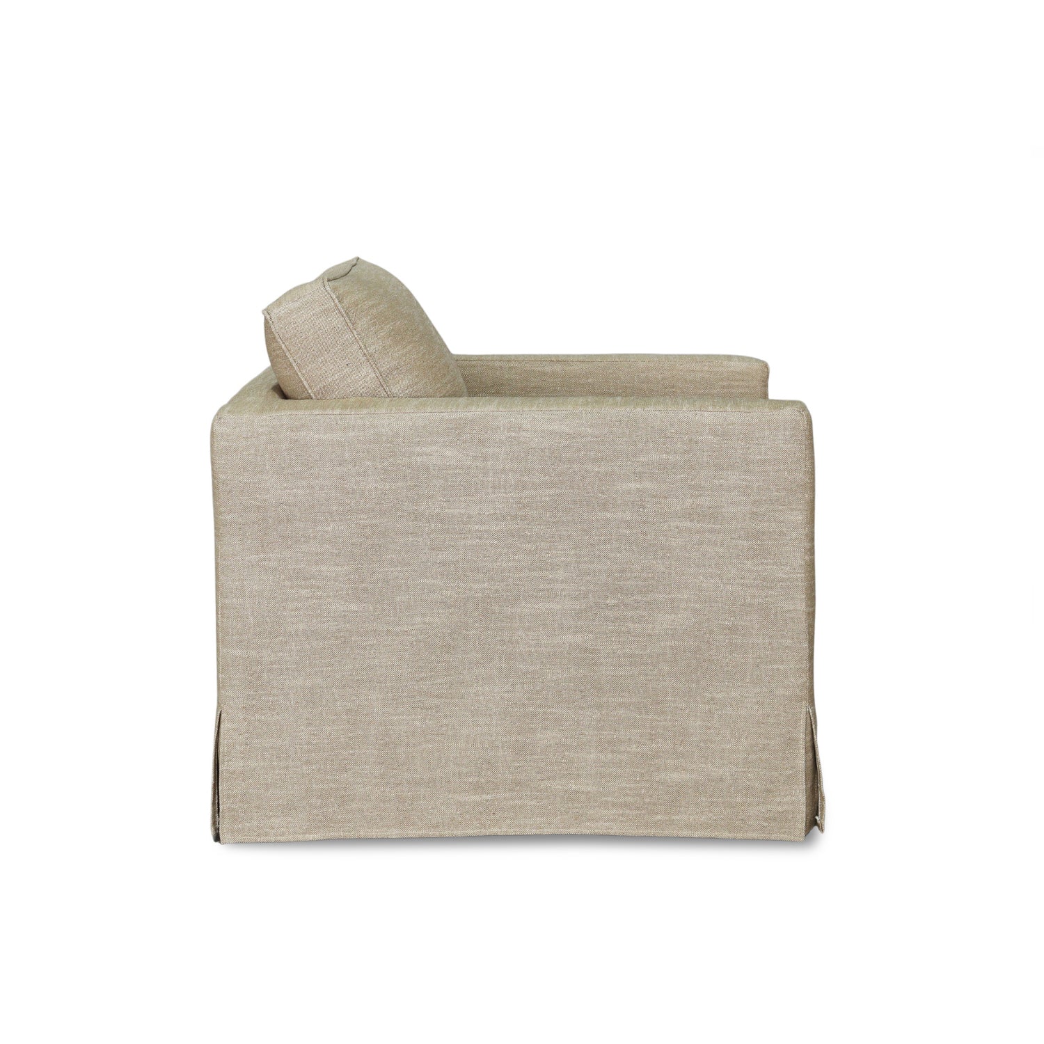 Denver Slipcover Lounge Chair - Linen Brown