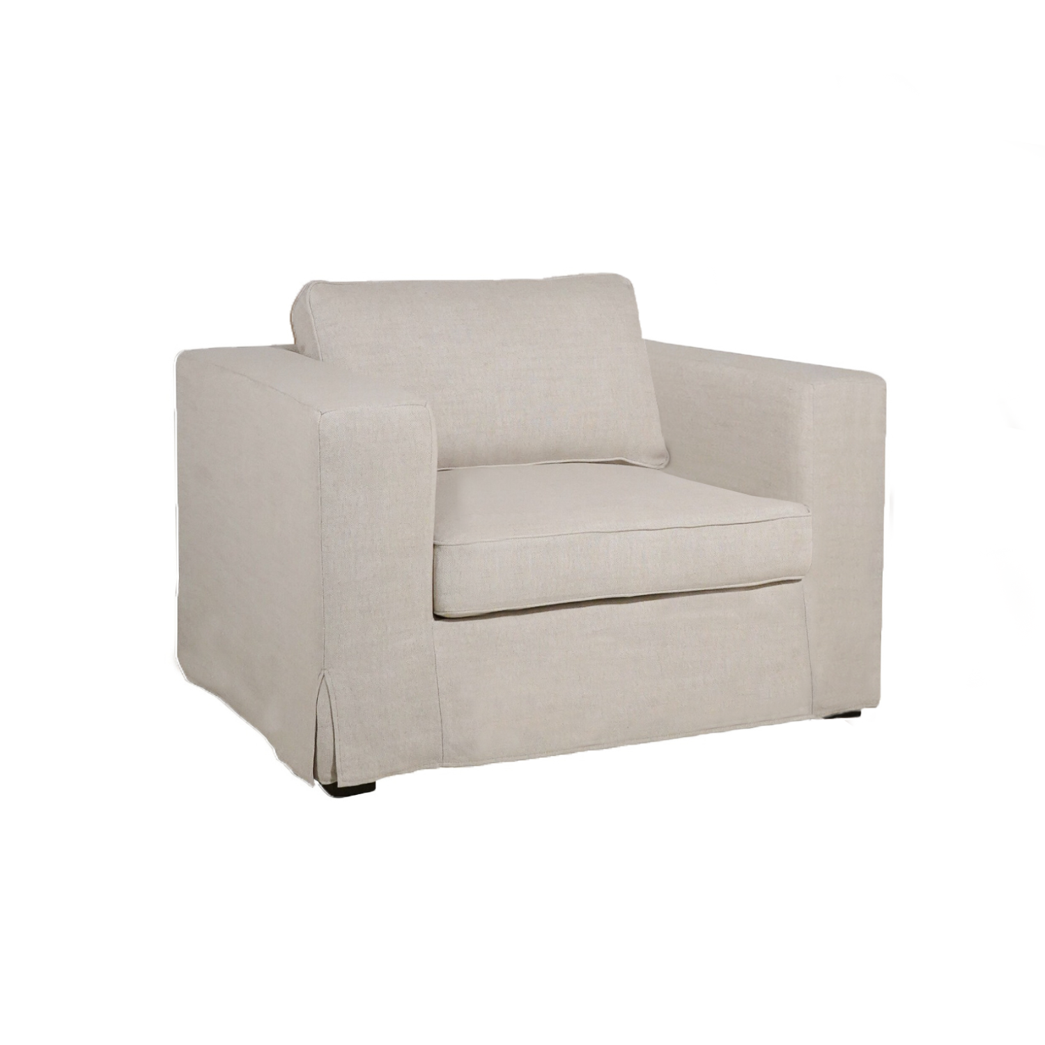 Denver Slipcover Lounge Chair - Linen Natural
