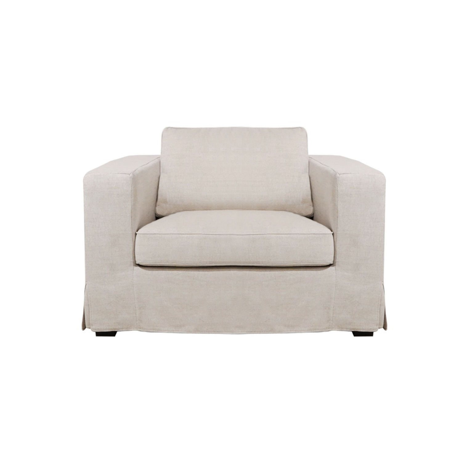 Denver Slipcover Lounge Chair - Linen Natural
