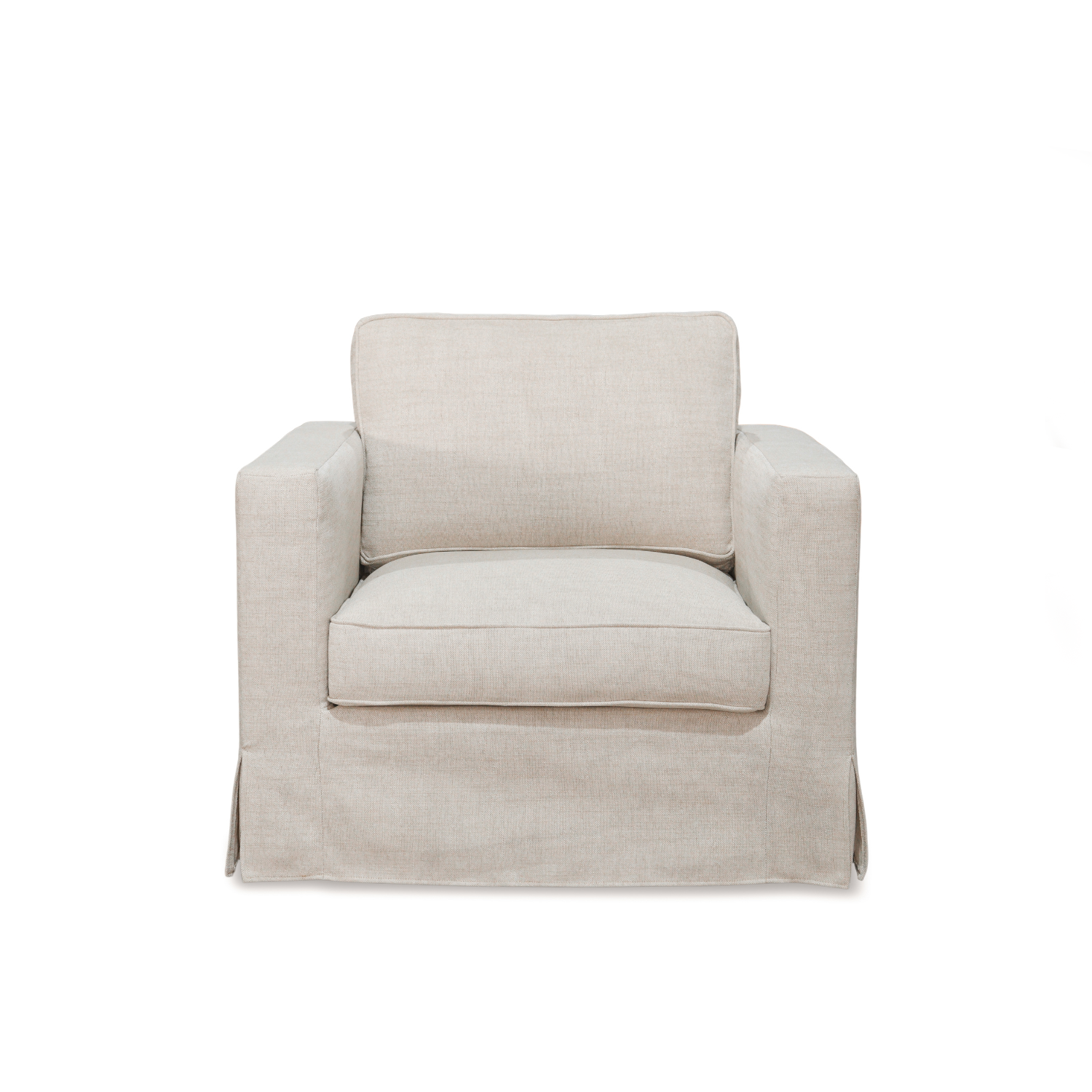 Denver Slipcover Lounge Chair - Linen Natural