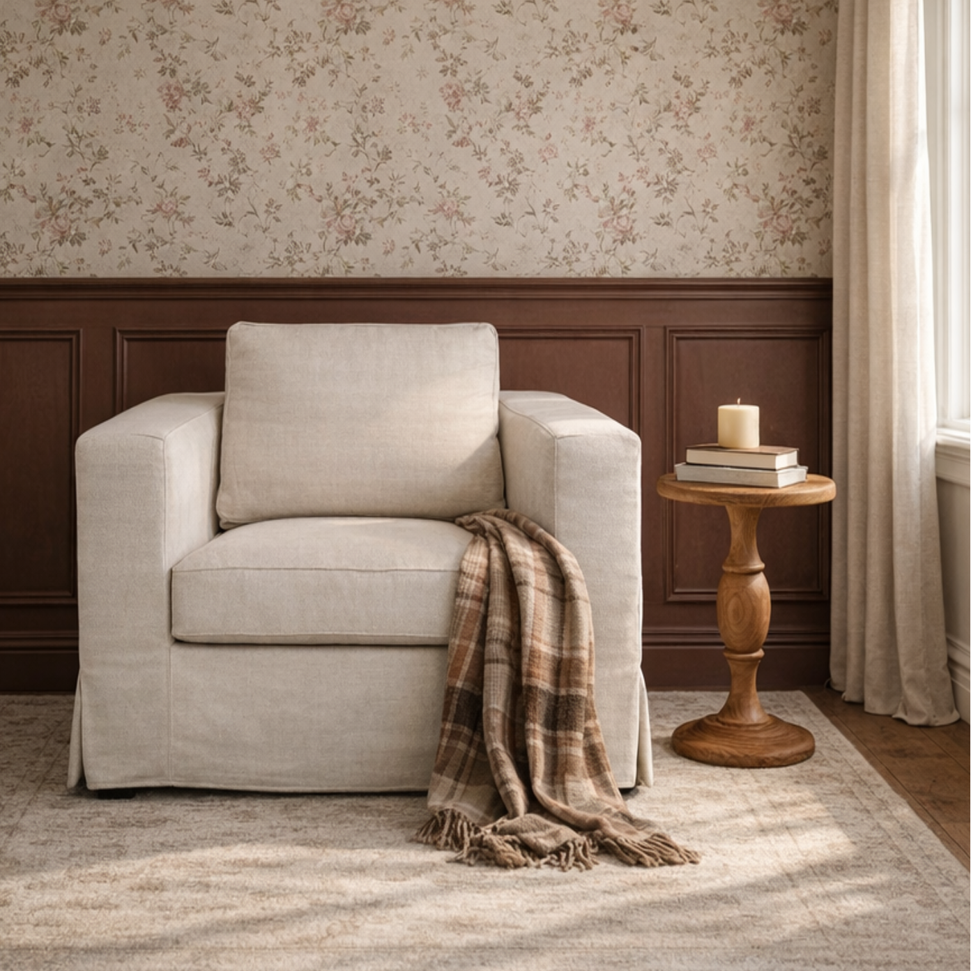 Denver Slipcover Lounge Chair - Linen Natural