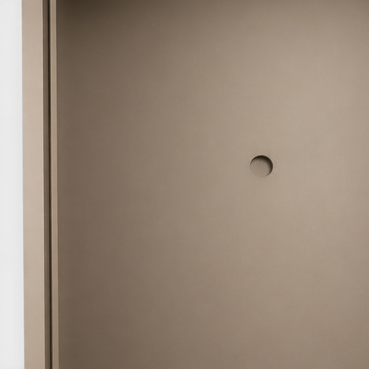 Metal 21" Square Planter - Taupe