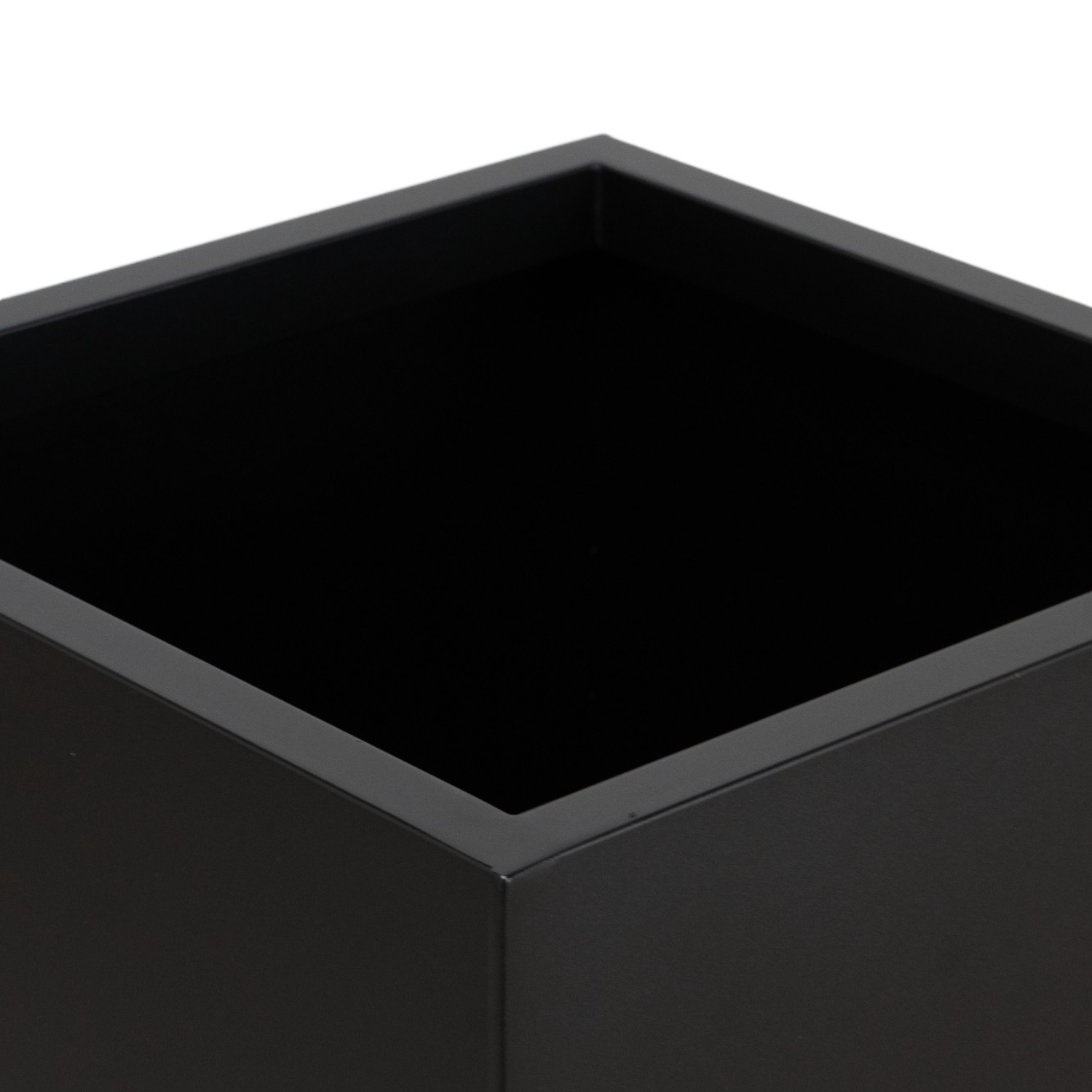 Metal Black Square Planter
