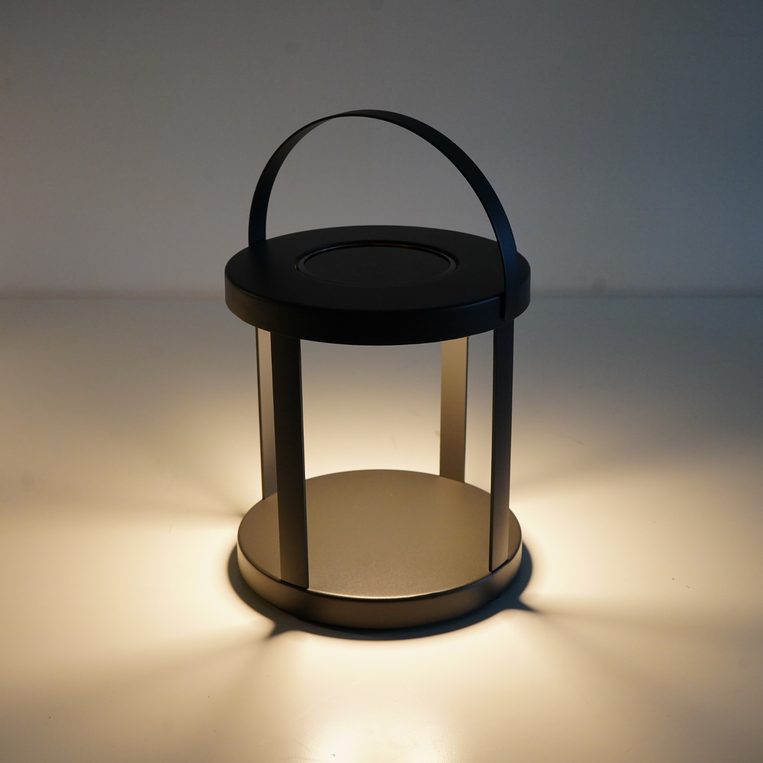 Pillar Charcoal Solar Lantern