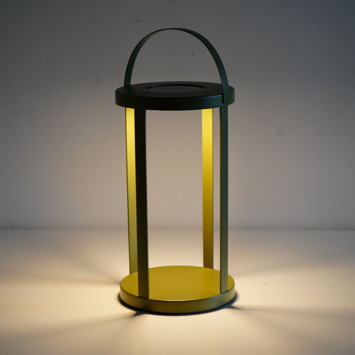 Pillar Olive Solar Lantern