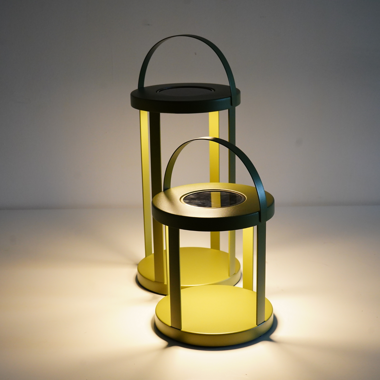 Pillar Olive Solar Lantern