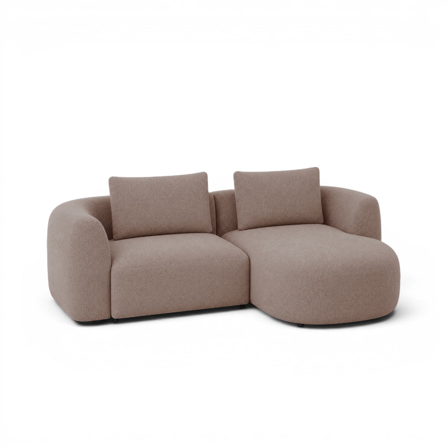 Granville 2pc Chaise Sectional - Brisbane Mink