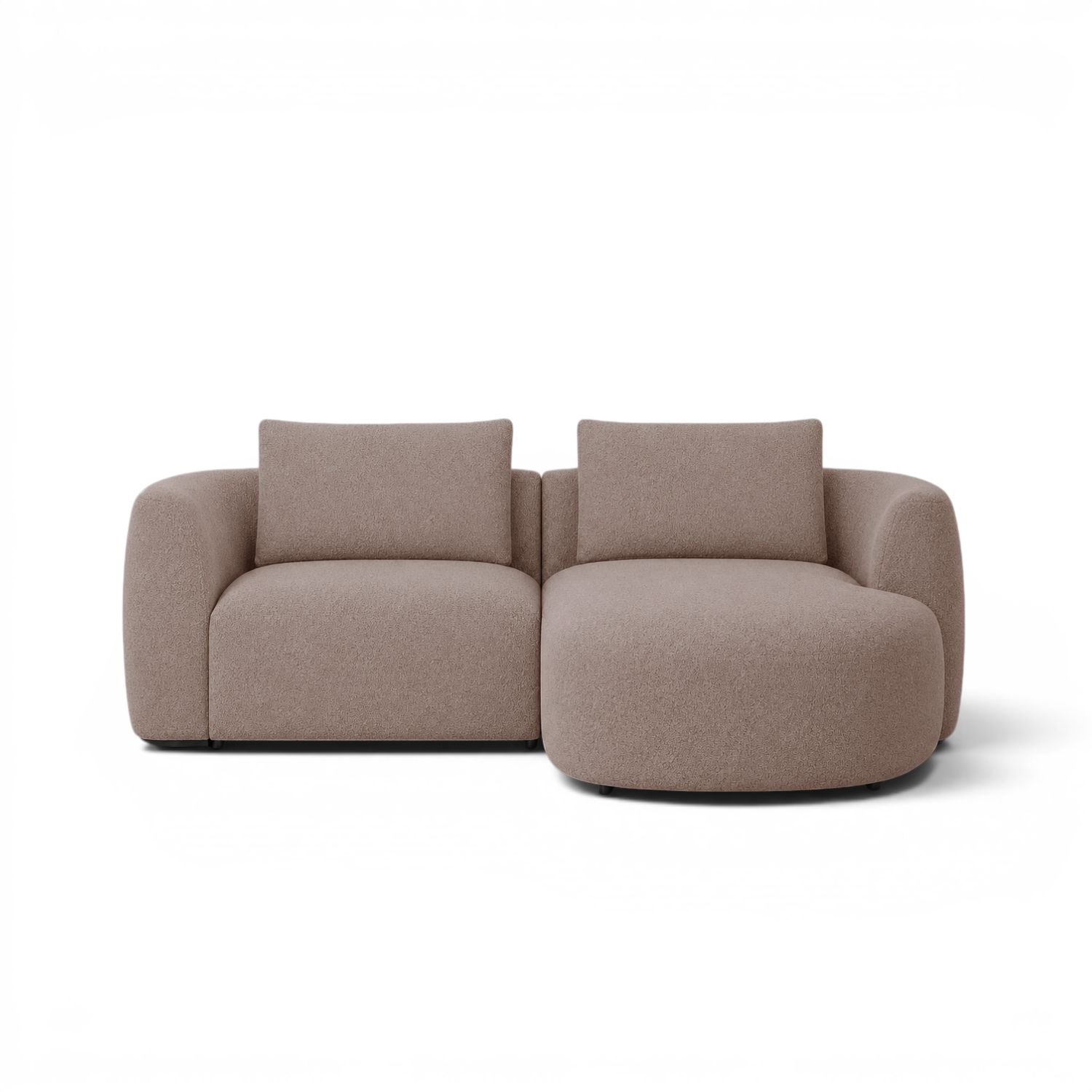 Granville 2pc Chaise Sectional - Brisbane Mink