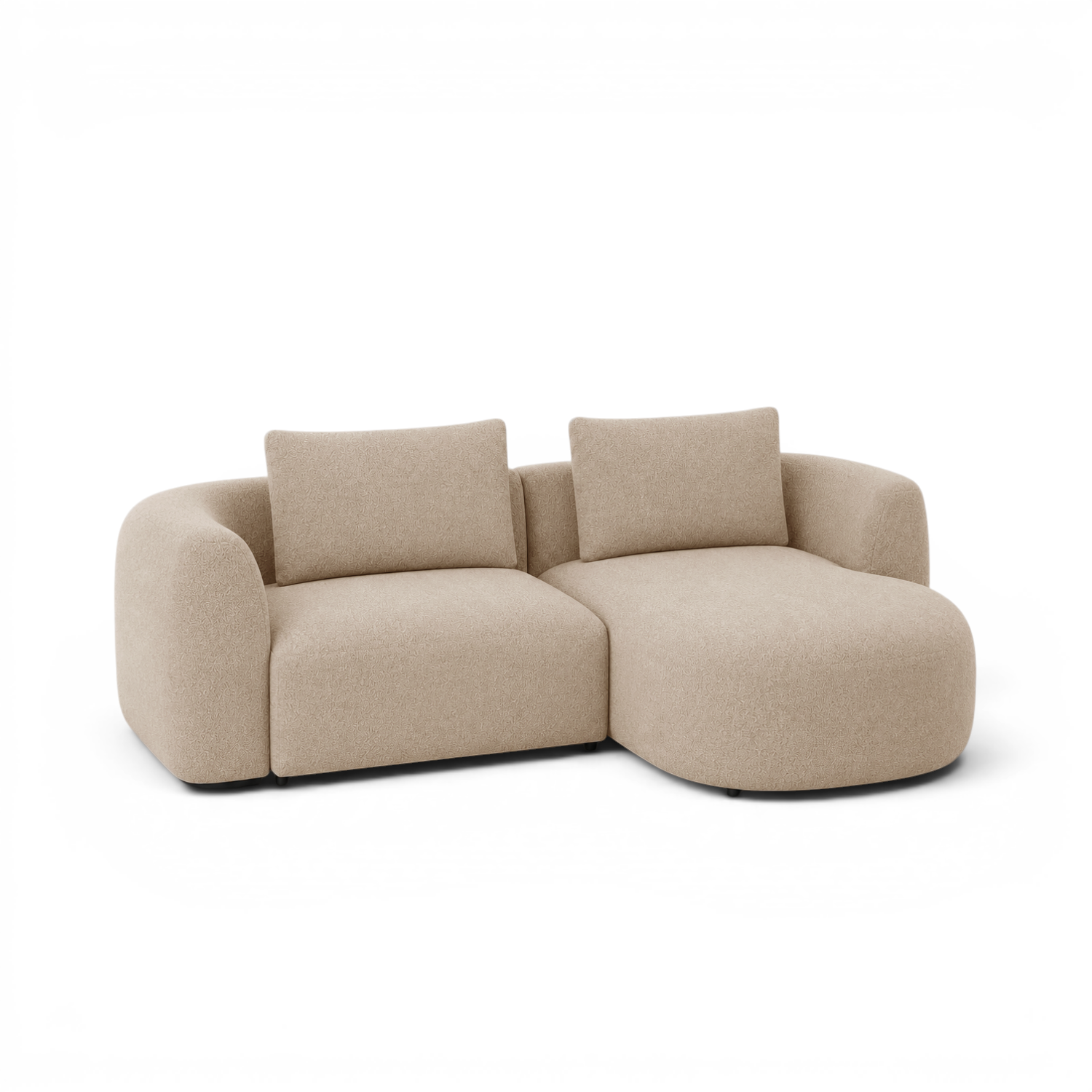 Granville 2pc Chaise Sectional - Brisbane Stone Beige