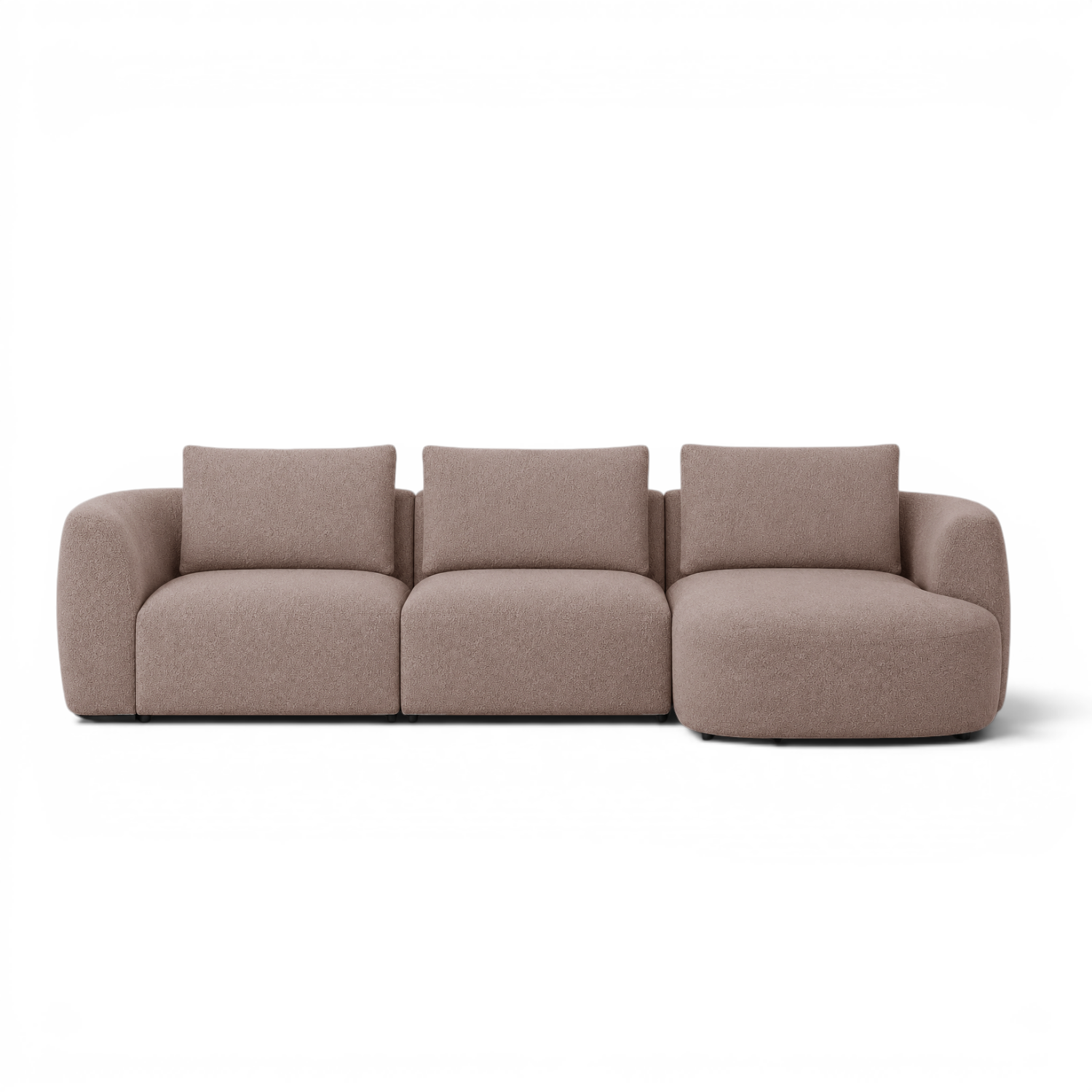 Granville 3pc Chaise Sectional - Brisbane Mink