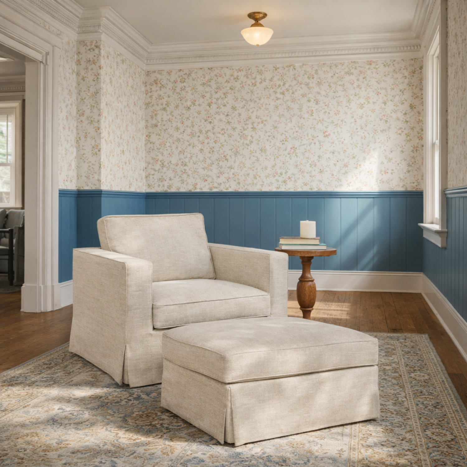 Denver Slipcover Lounge Chair - Linen Natural