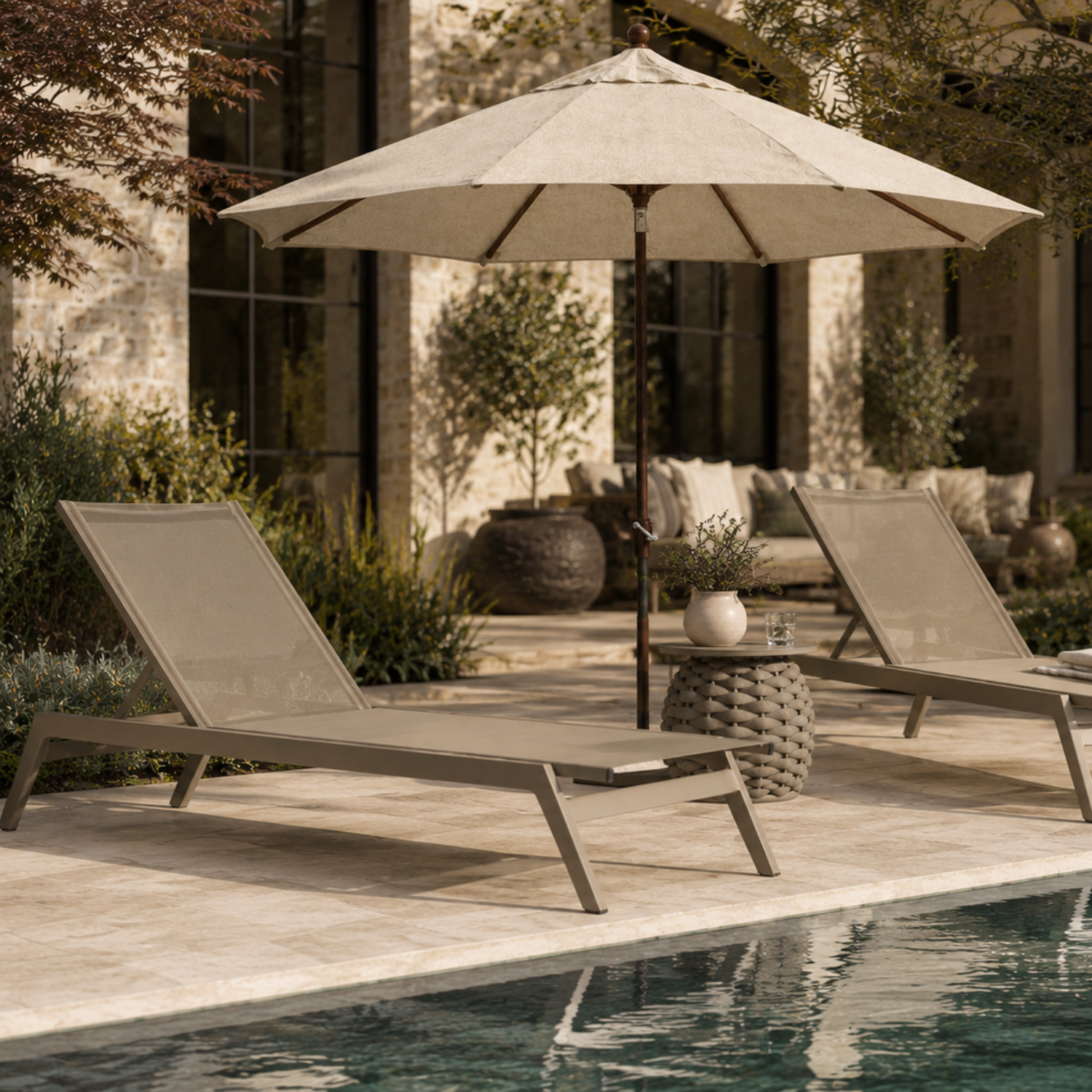 Hudson Slope Chaise - Mood Taupe
