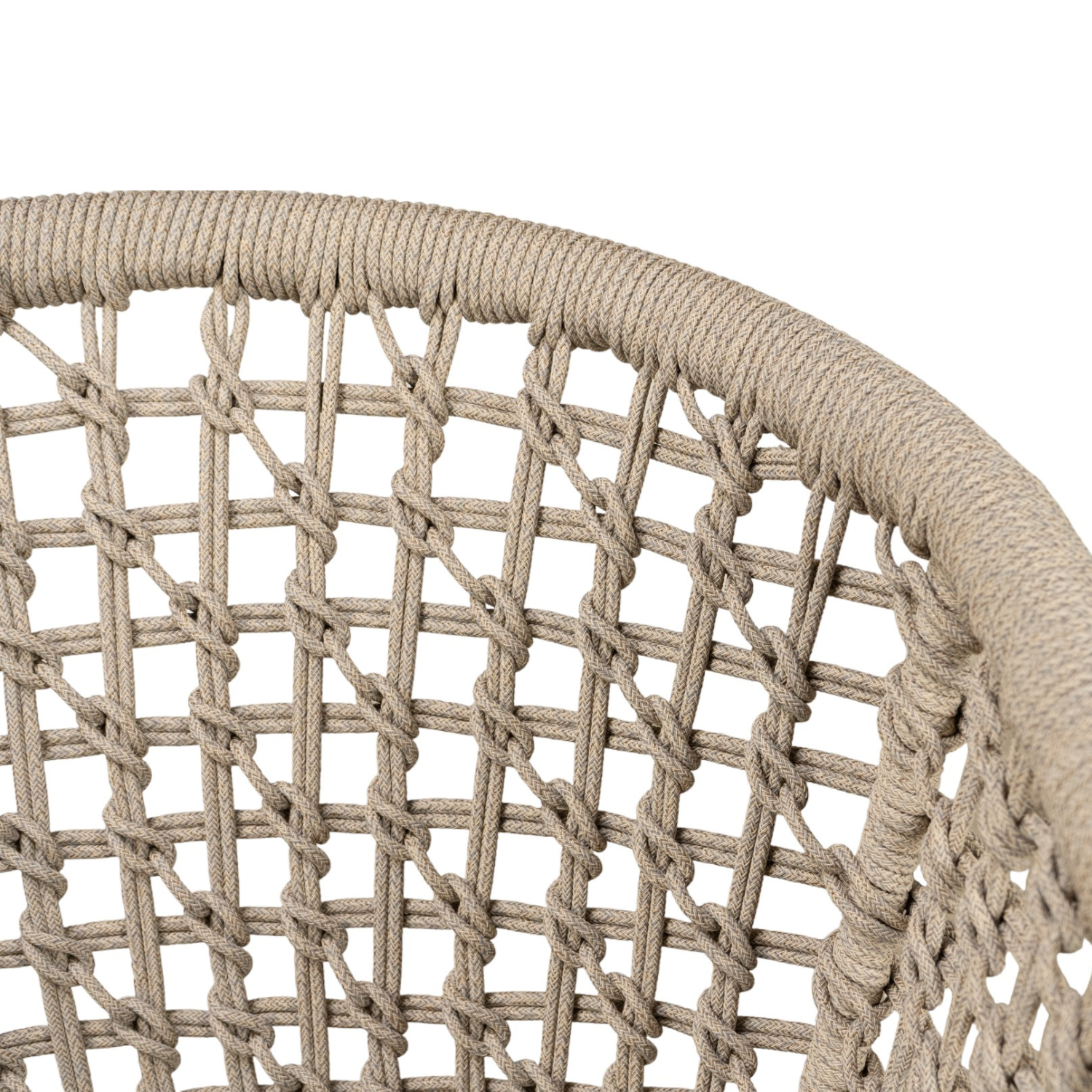 Hudson Canvas Sand Dining Arm Chair