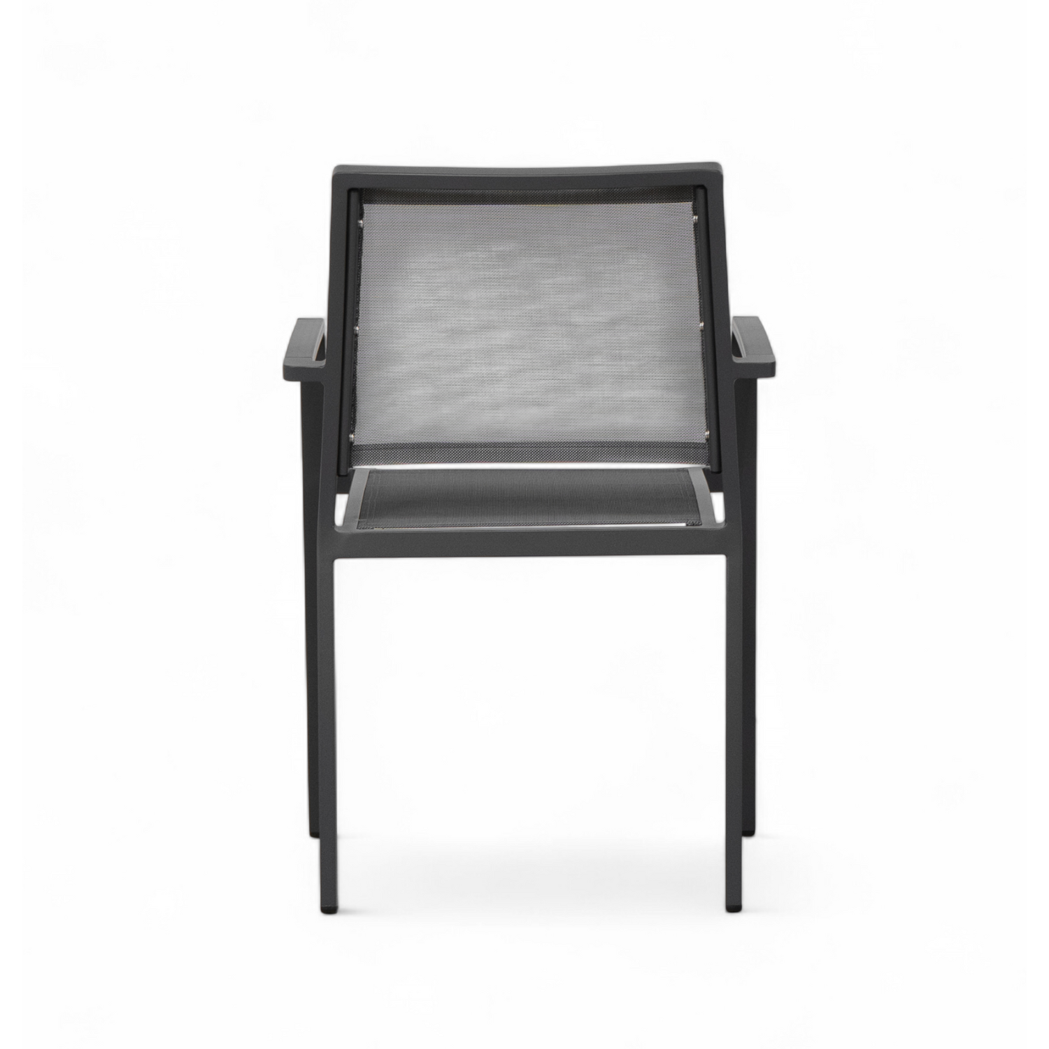 Ridge Sling Dining Arm Chair - Charcoal