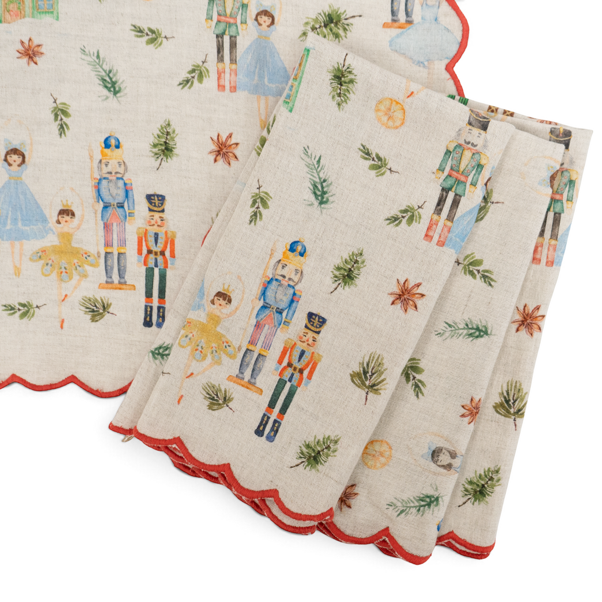 Scallop Nutcracker Napkin (Set of 4)