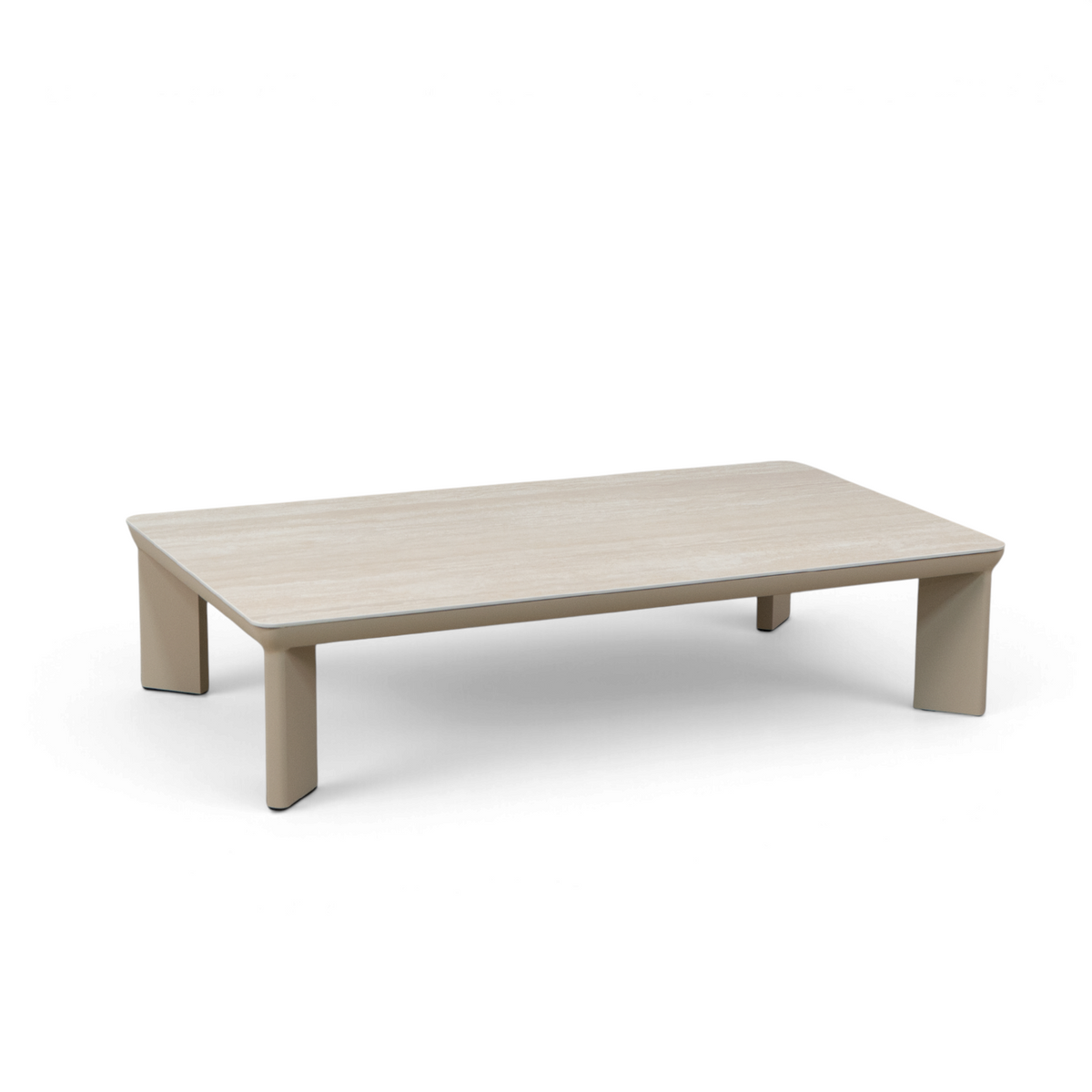 Sable Ceramic 51" Coffee Table - Stone Taupe