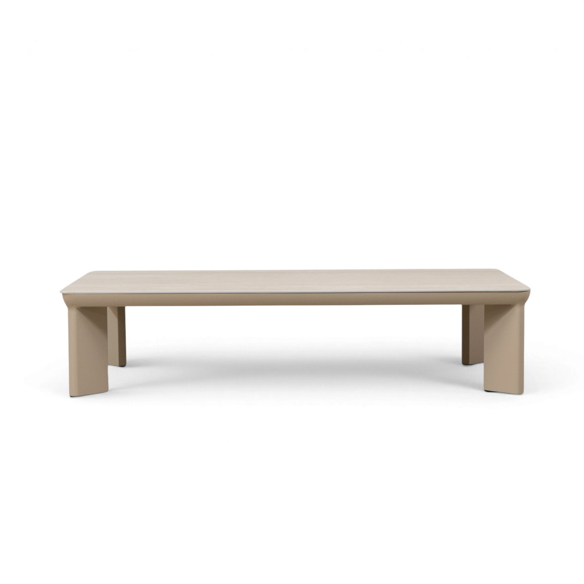 Sable Ceramic 51" Coffee Table - Stone Taupe