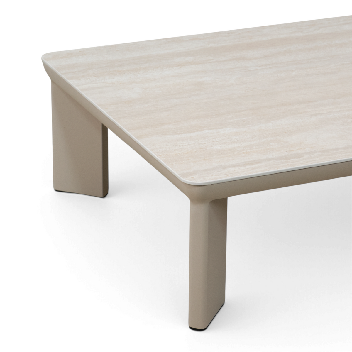 Sable Ceramic 51" Coffee Table - Stone Taupe