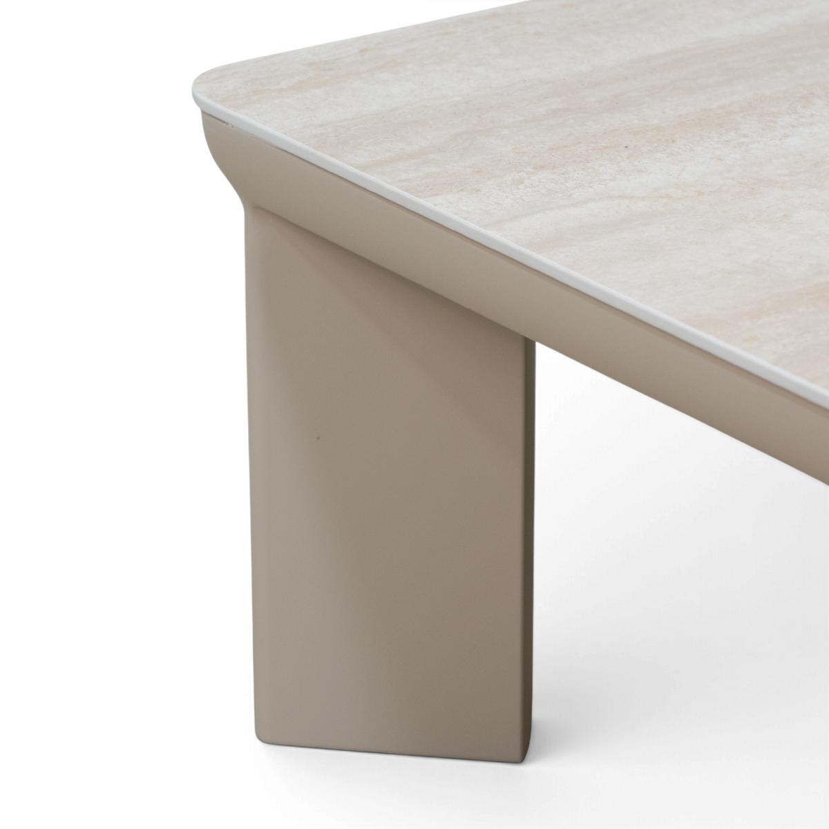 Sable Ceramic 51" Coffee Table - Stone Taupe