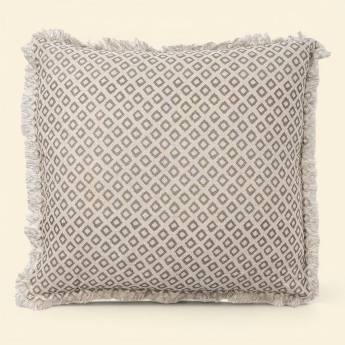 Mosaic Briar Block Print Toss Pillow