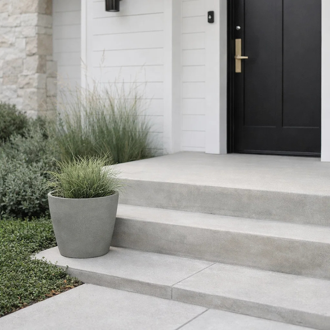 Heritage Tapered In/Out Planter - Cement Grey