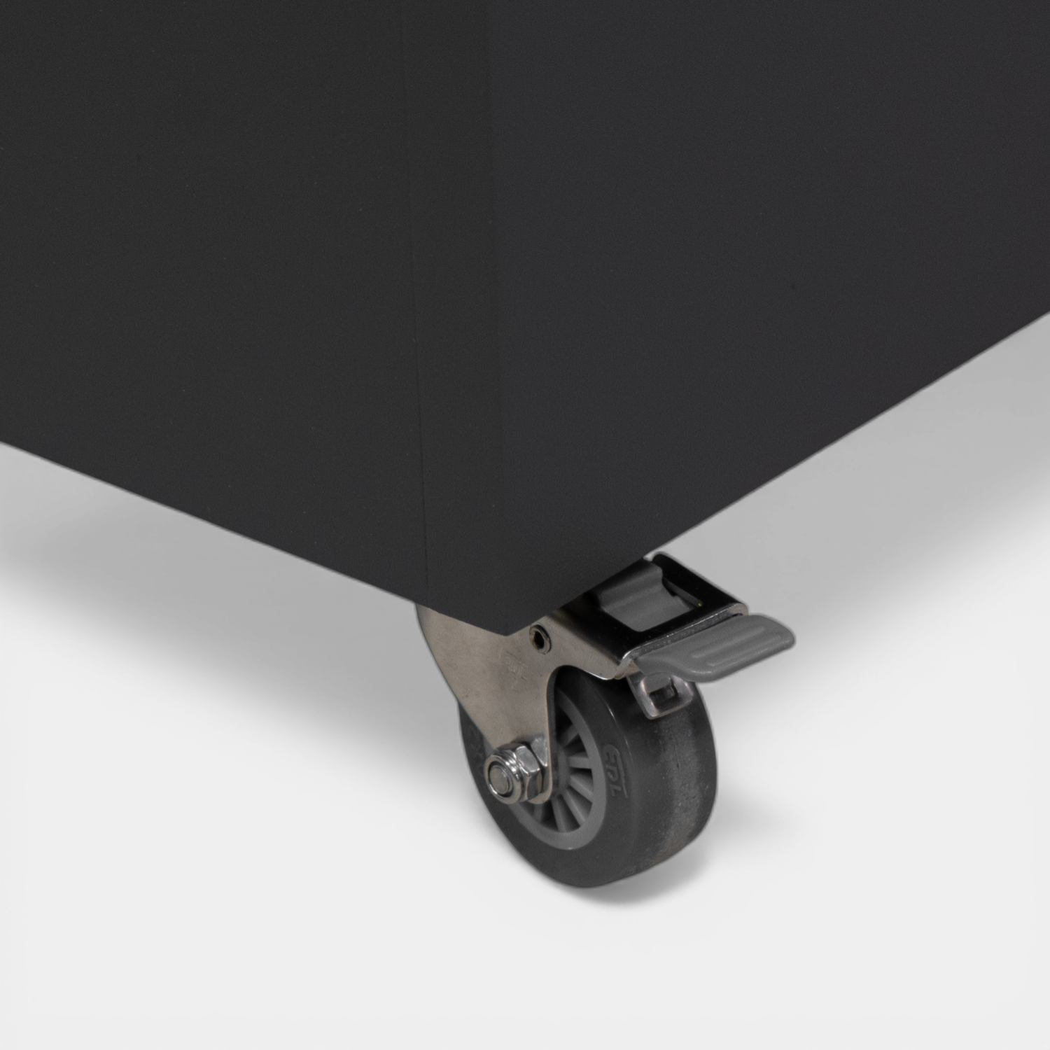 Hudson Metal 44" Rectangular Planter w/ Wheels - Charcoal