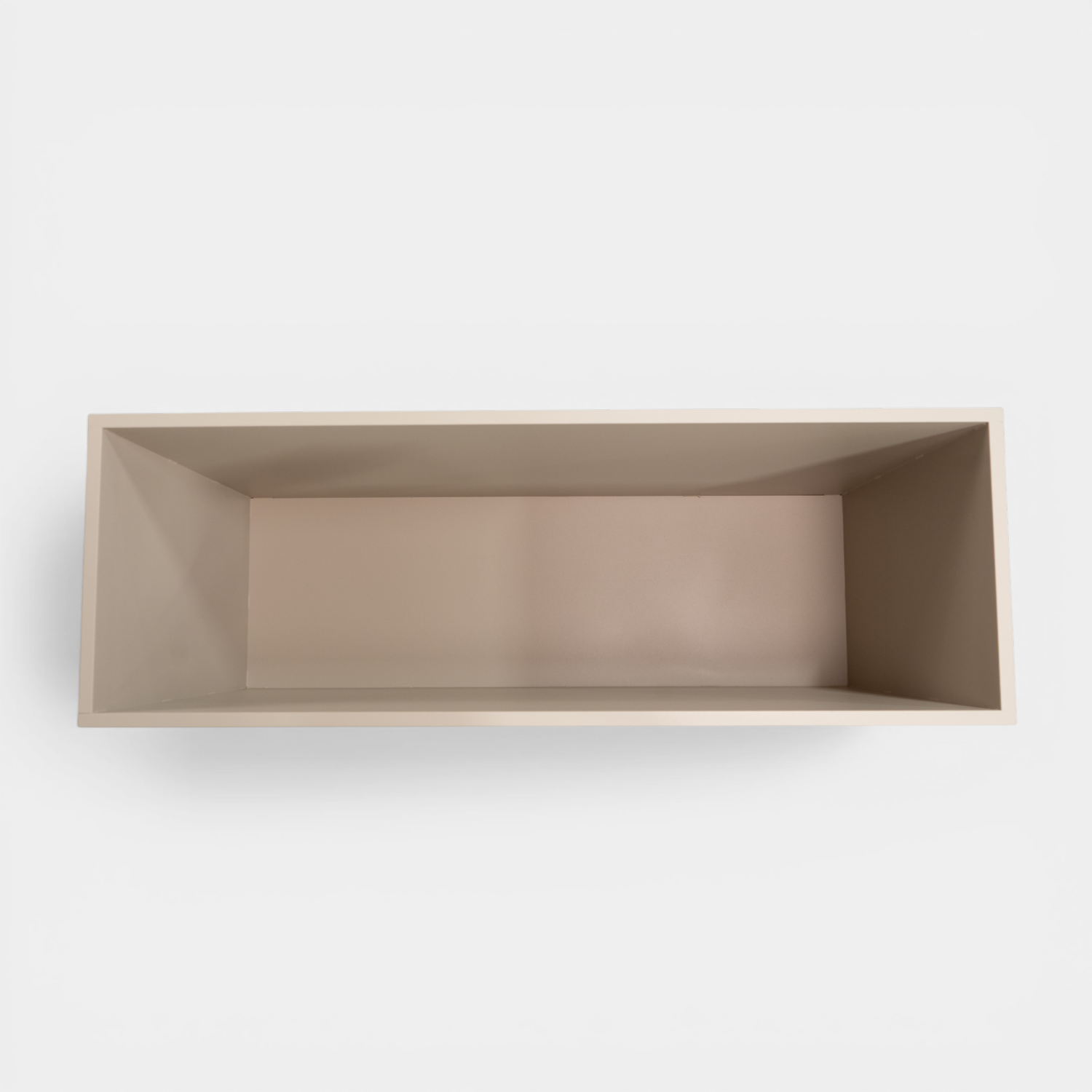 Hudson Metal 44" Rectangular Planter w/ Wheels - Taupe