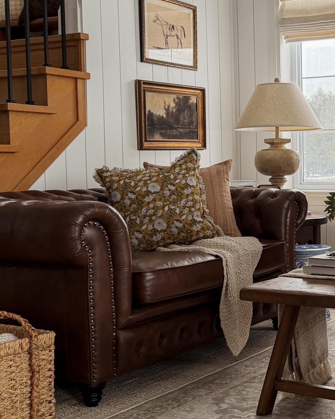 Summerside Botanical Block Print Toss Pillow