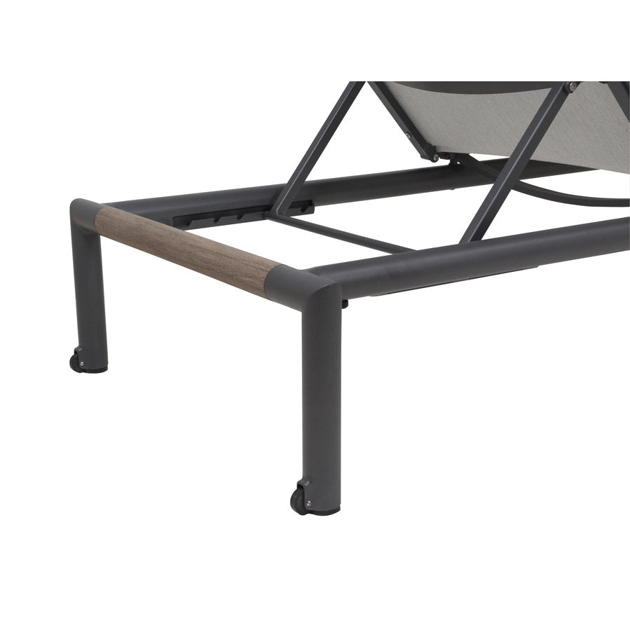 Oxford Slate Grey Chaise Lounge