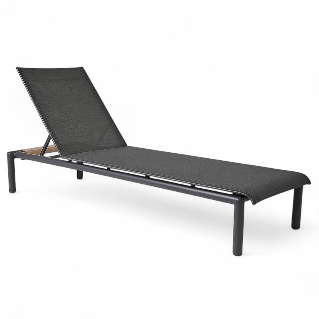 Oxford Slate Grey Chaise Lounge