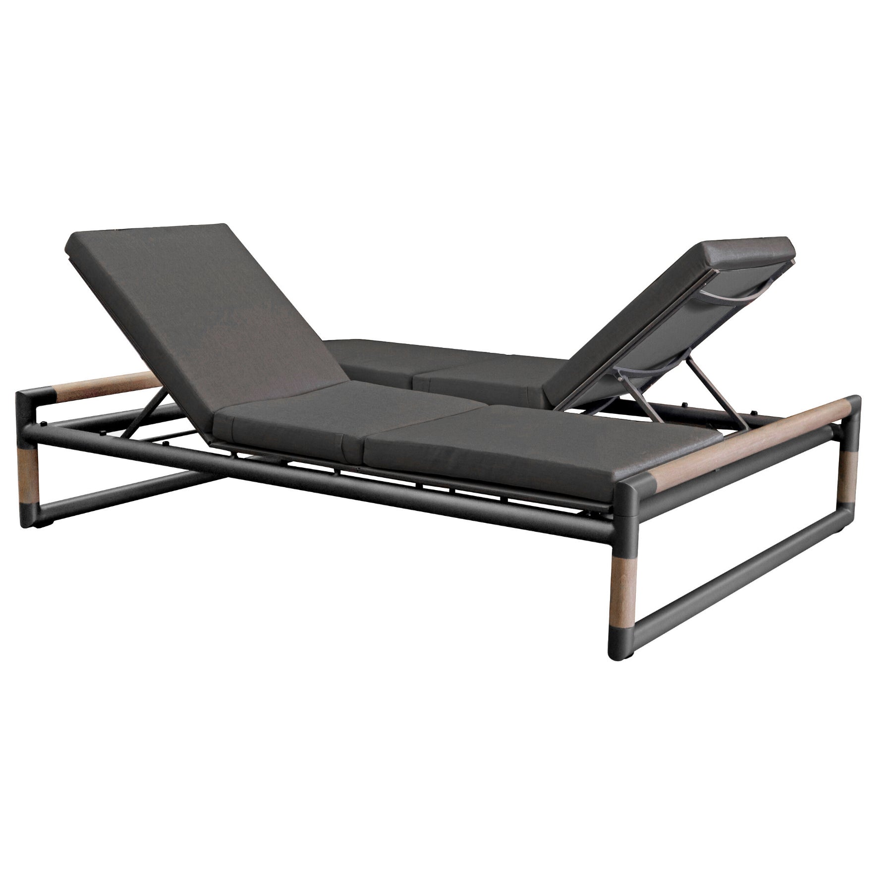 Oxford Double Chaise - Slate Grey