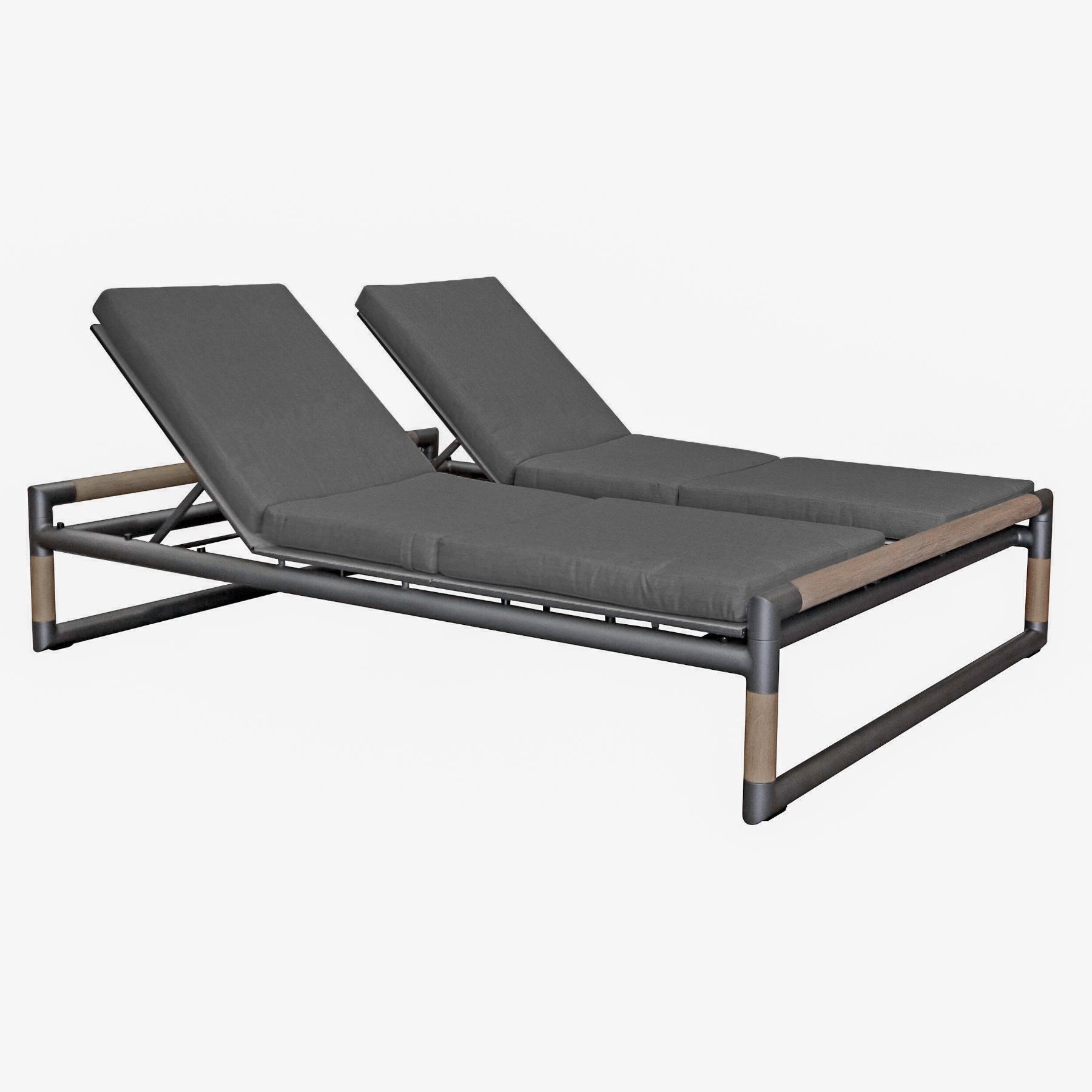 Oxford Double Chaise - Slate Grey