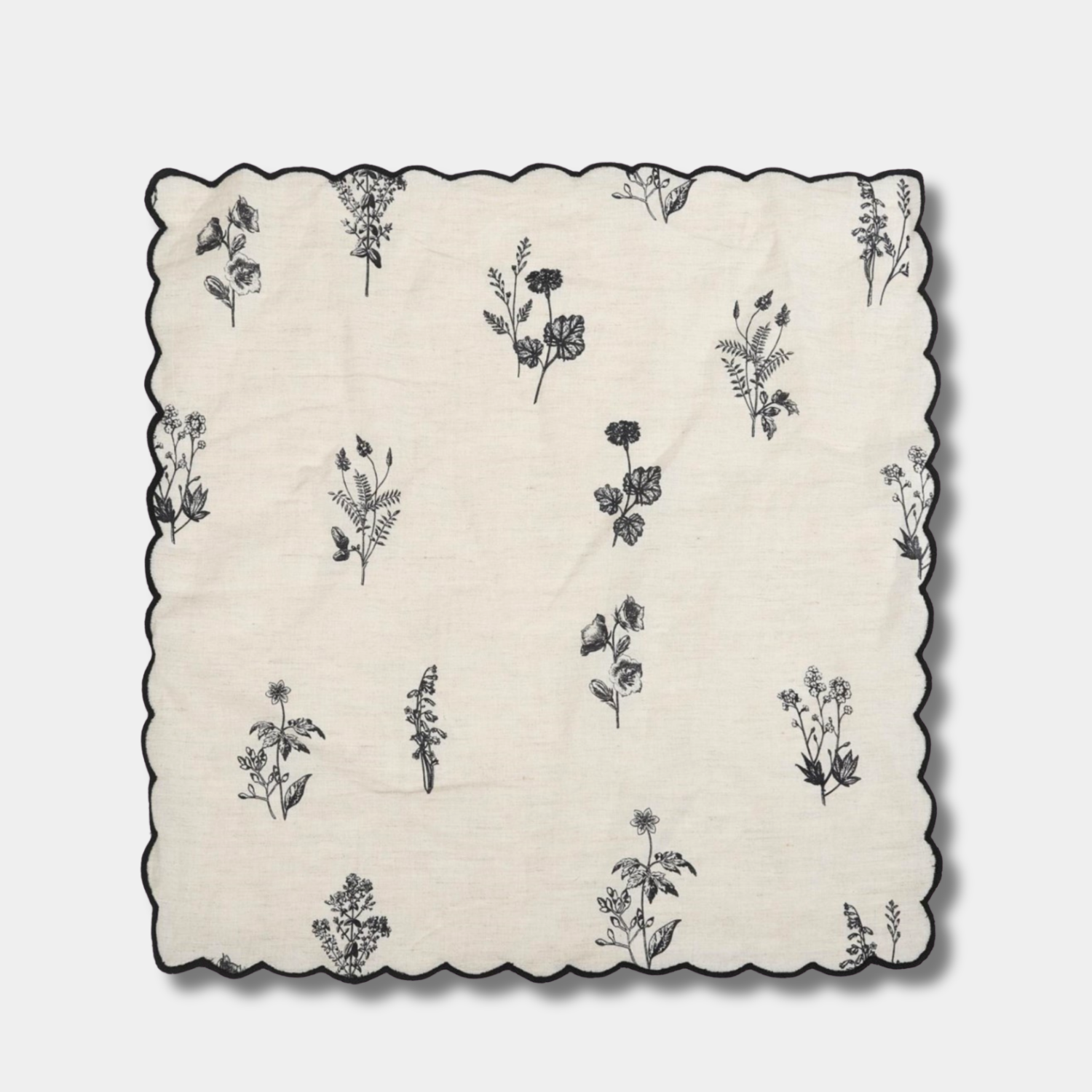 Scallop Fleur Cotton Napkins (Set of 4)