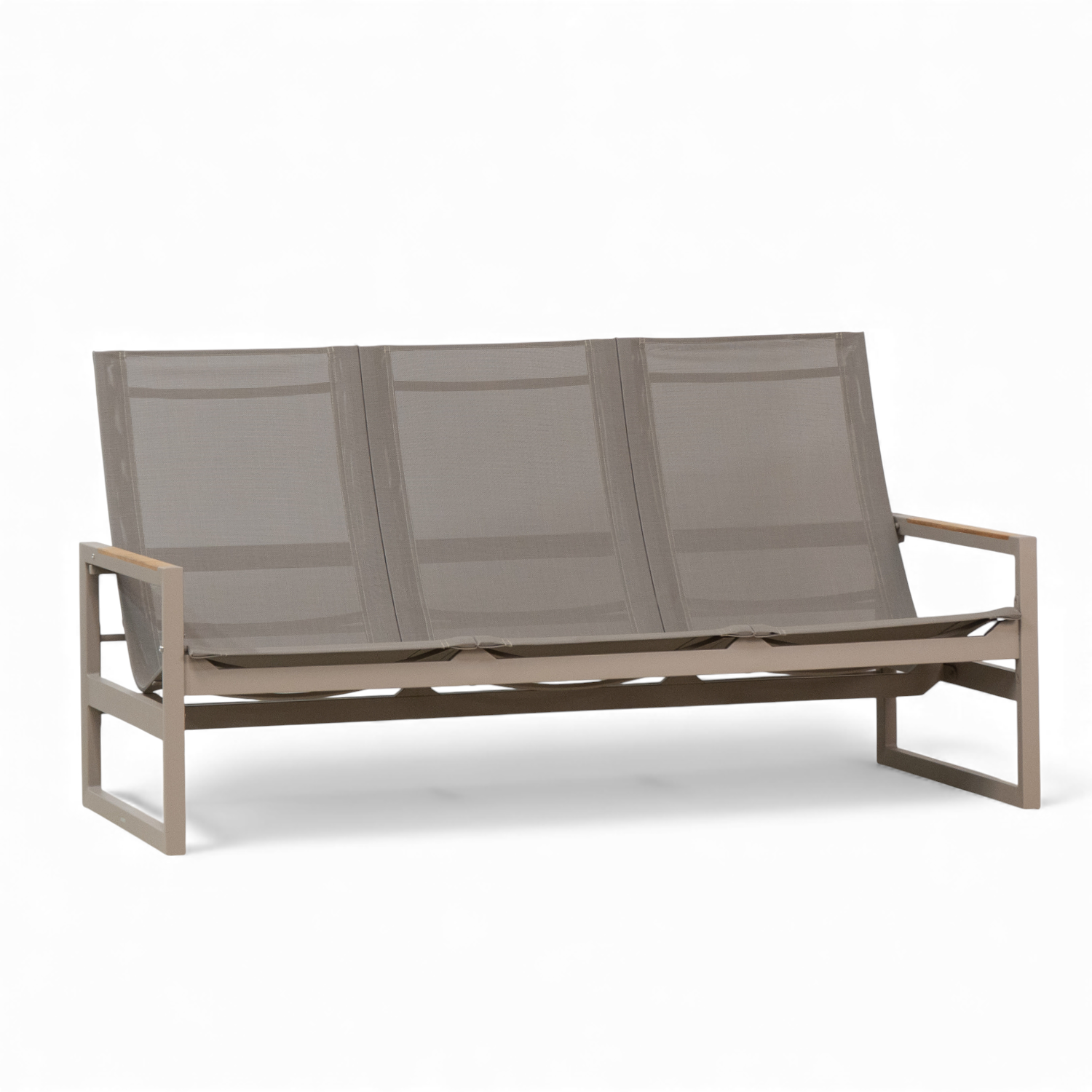 Cubic High-Back Sling Sofa - Fawn Taupe