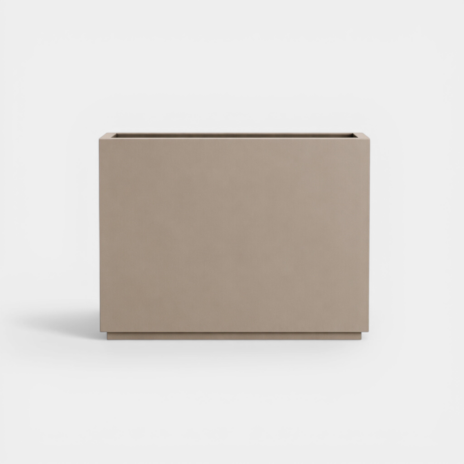 Metal 30" Rectangular Planter - Taupe