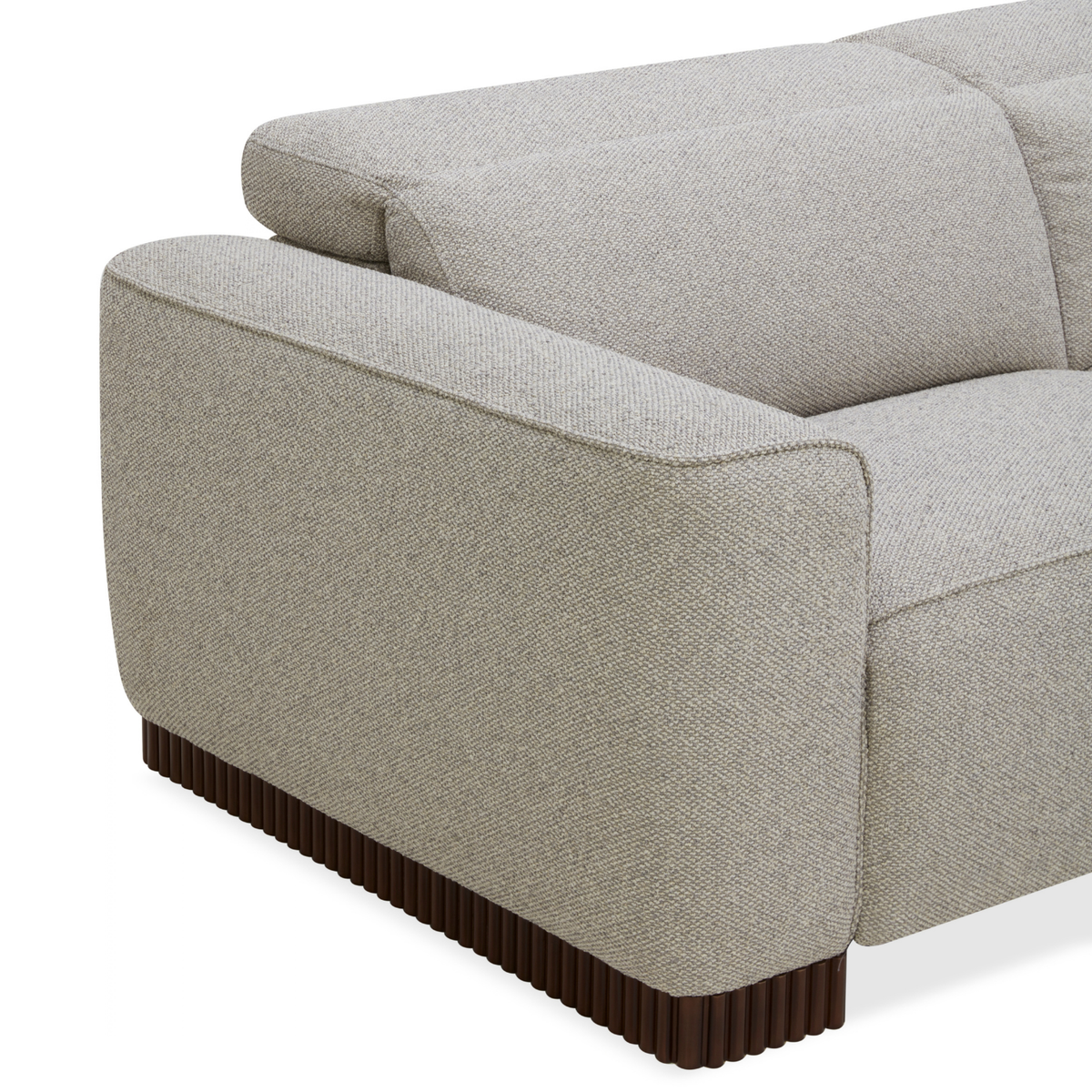 Lacombe Reclining 5pc L-Shape Sectional - Tasmin Granite