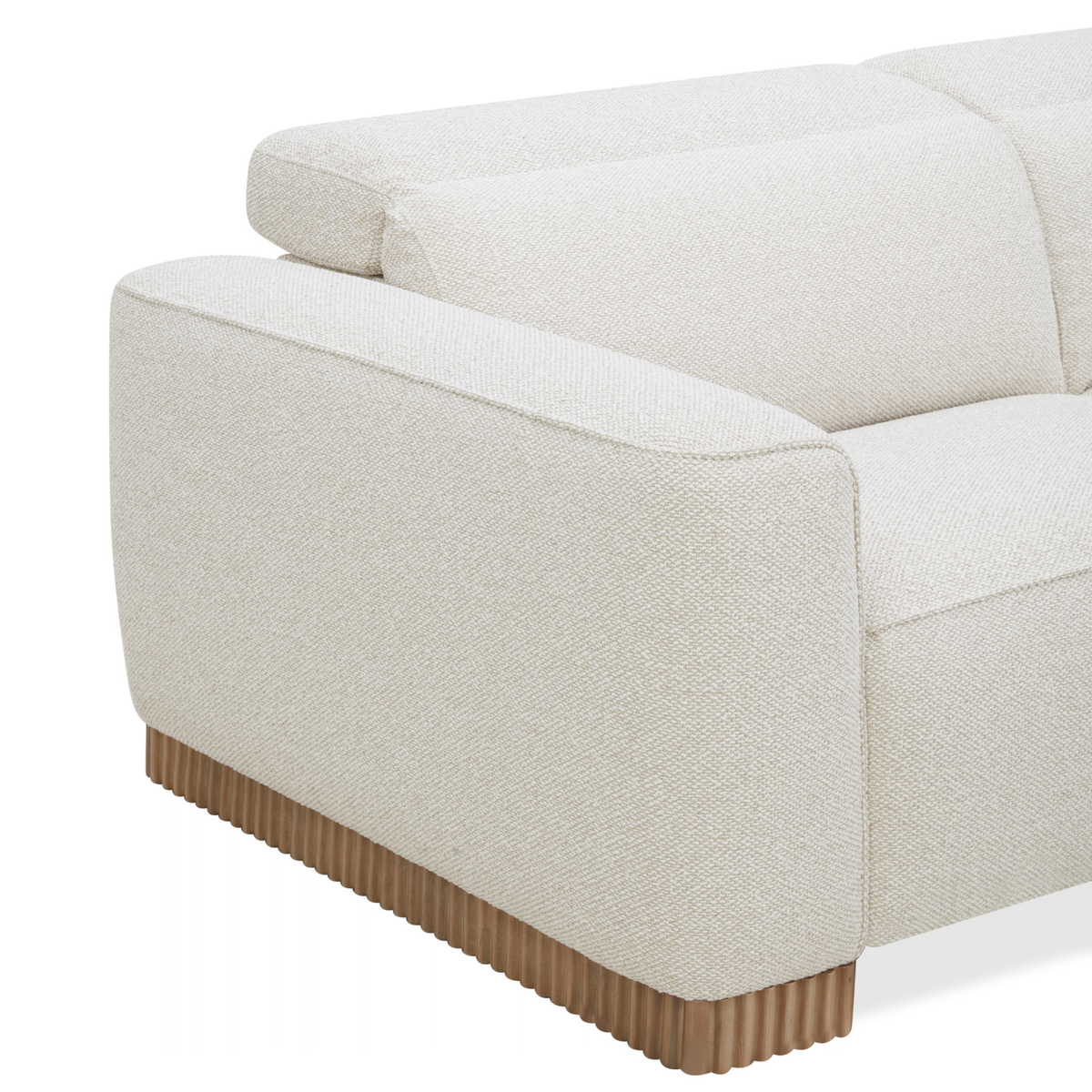 Lacombe Reclining 5pc L-Shape Sectional - Tasmin Linen