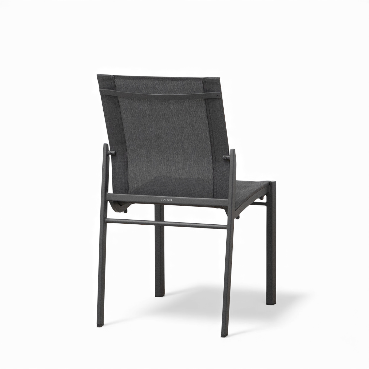 Cubic Sling Stackable Dining Side Chair - Slate/Anthracite