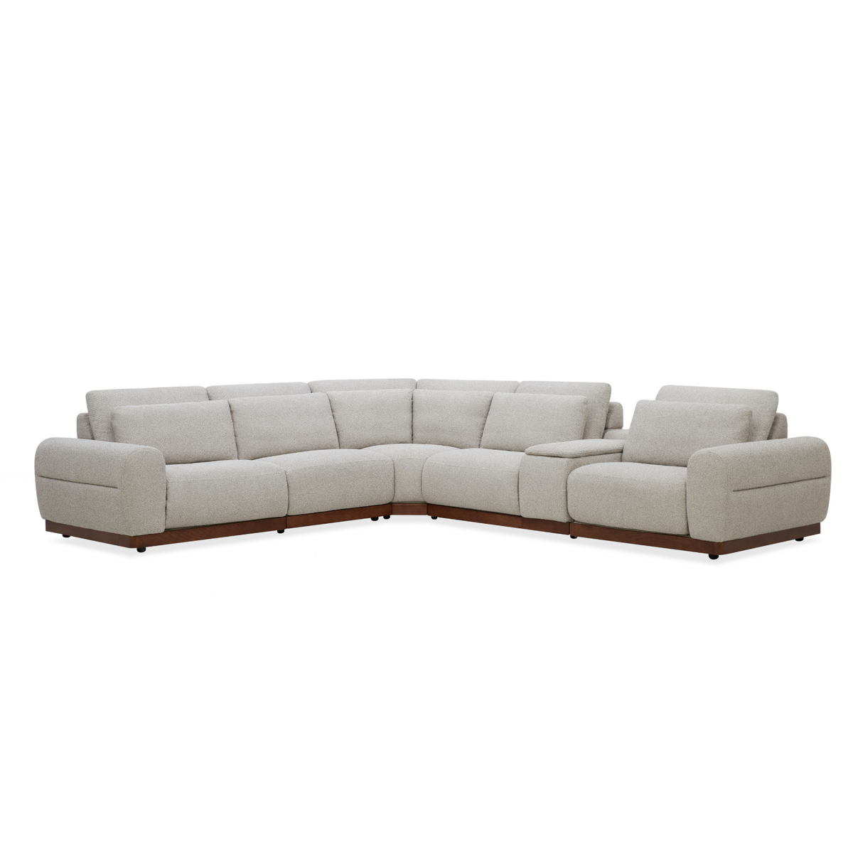 Westmount Reclining 6pc L-Shape Sectional - Tasmin Granite