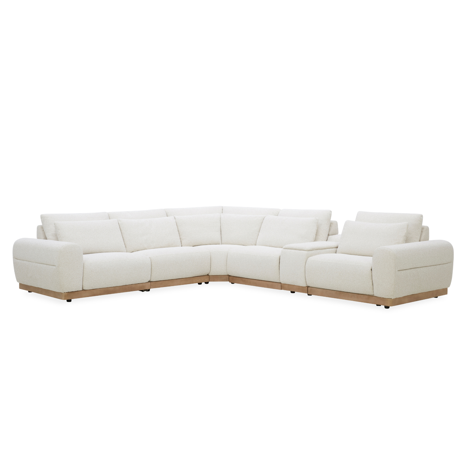 Westmount Reclining 6pc L-Shape Sectional - Tasmin Linen