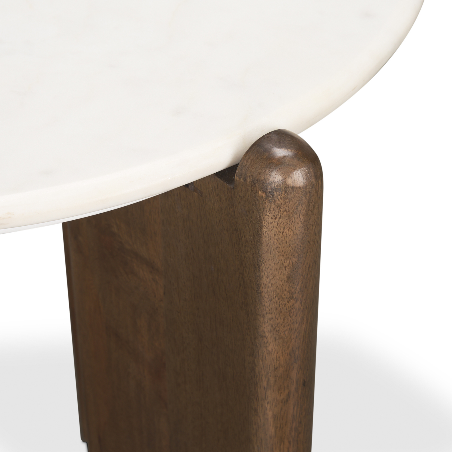 Trois-Rivieres Espresso Marble Side Table